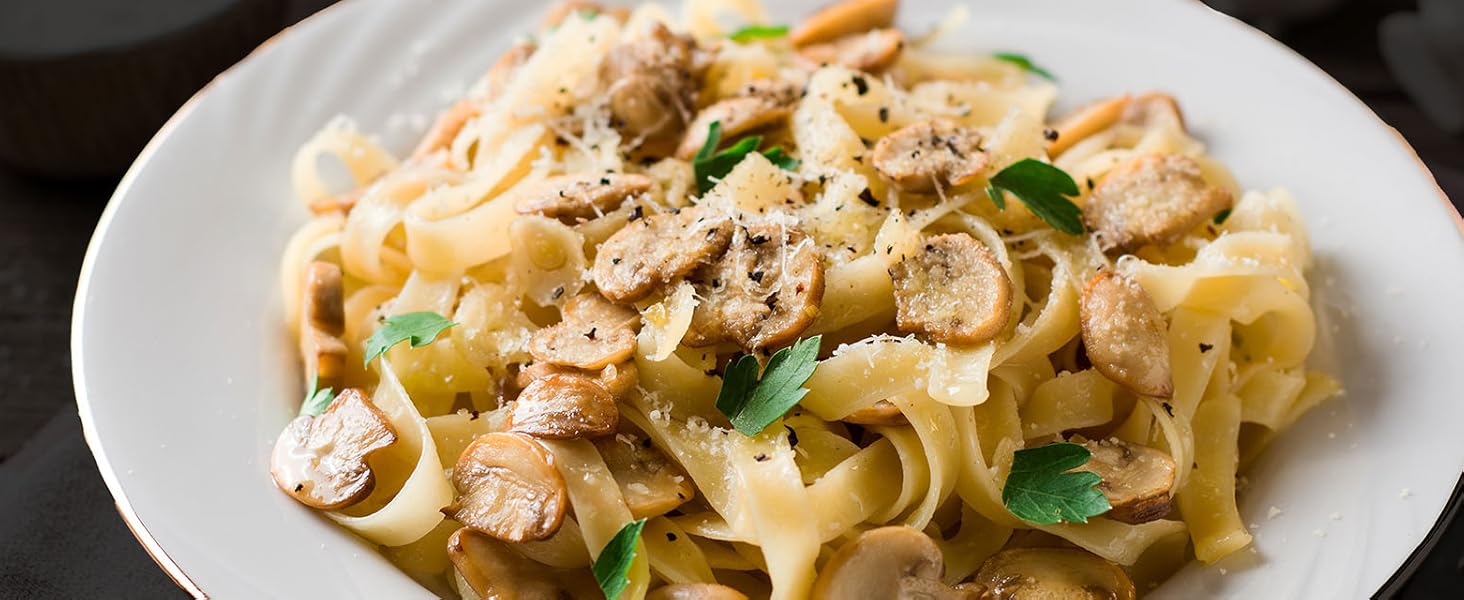 きのことトリュフペーストパスタ